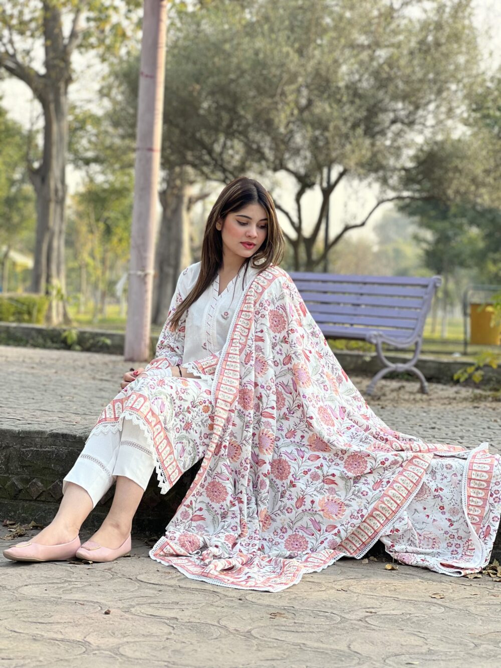 Karandi shawl suits