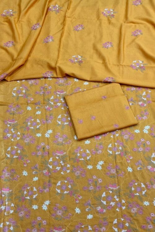 Karandi 3 Piece Suit with Karandi Dupatta