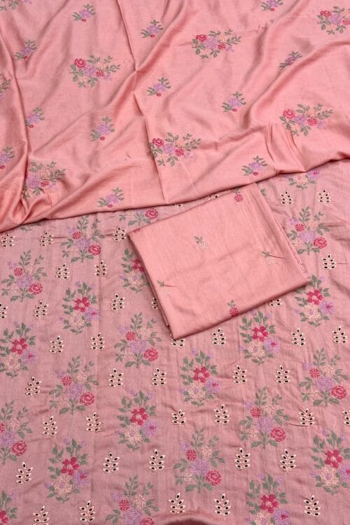 Karandi 3 Piece Suit with Karandi Dupatta