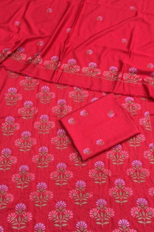 Karandi 3 Piece Suit with Karandi Dupatta