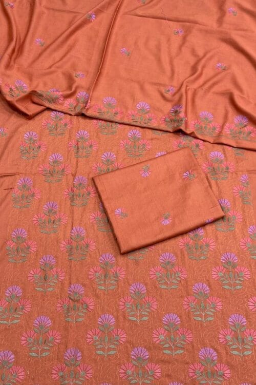 Karandi 3 Piece Suit with Karandi Dupatta