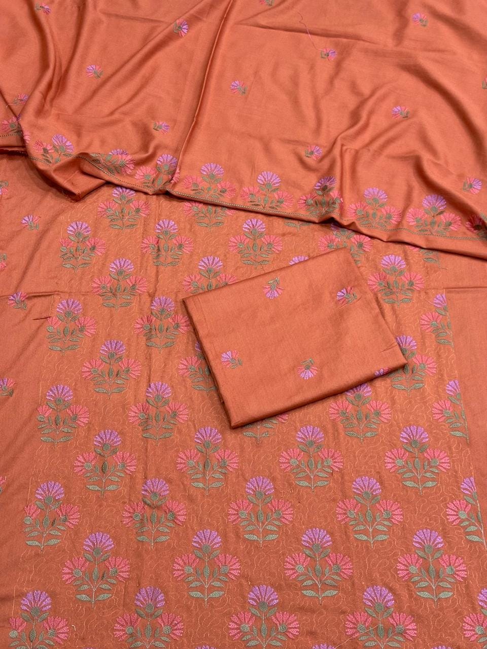 Karandi 3 Piece Suit with Karandi Dupatta