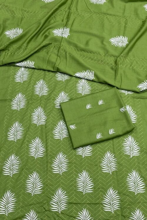 Karandi 3 Piece Suit with Karandi Dupatta