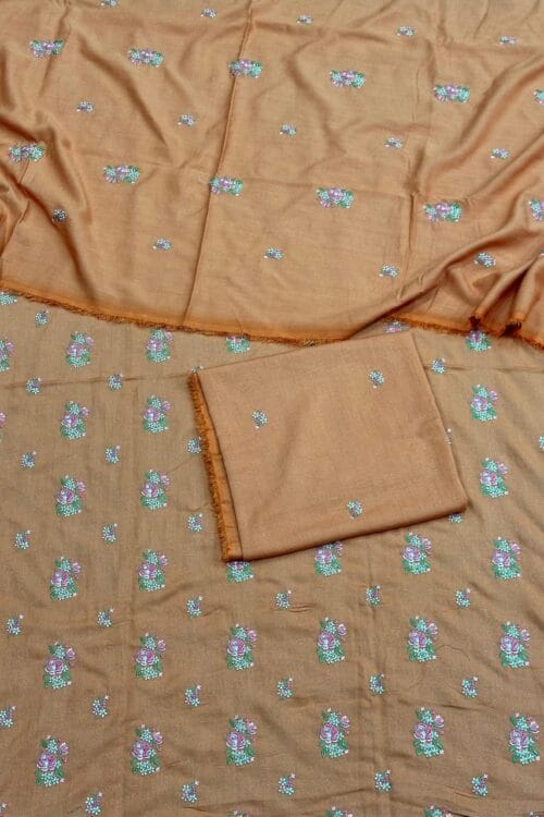 Karandi 3 Piece Suit with Karandi Dupatta
