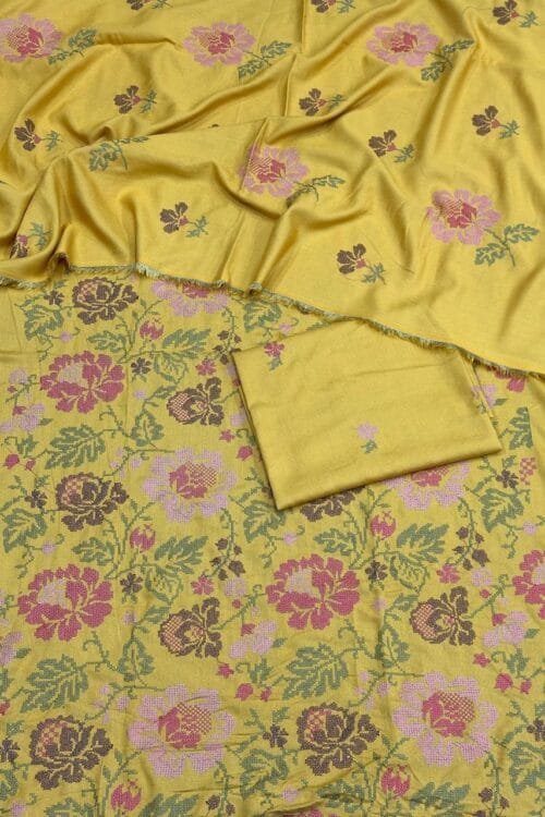 Karandi 3 Piece Suit with Karandi Dupatta