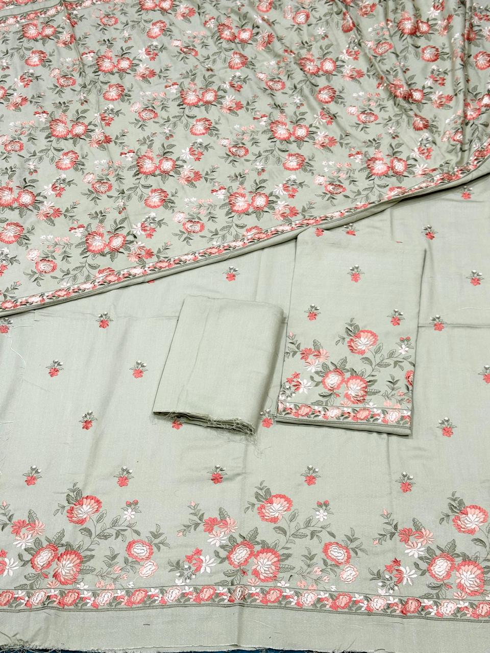 Karandi shawl suits