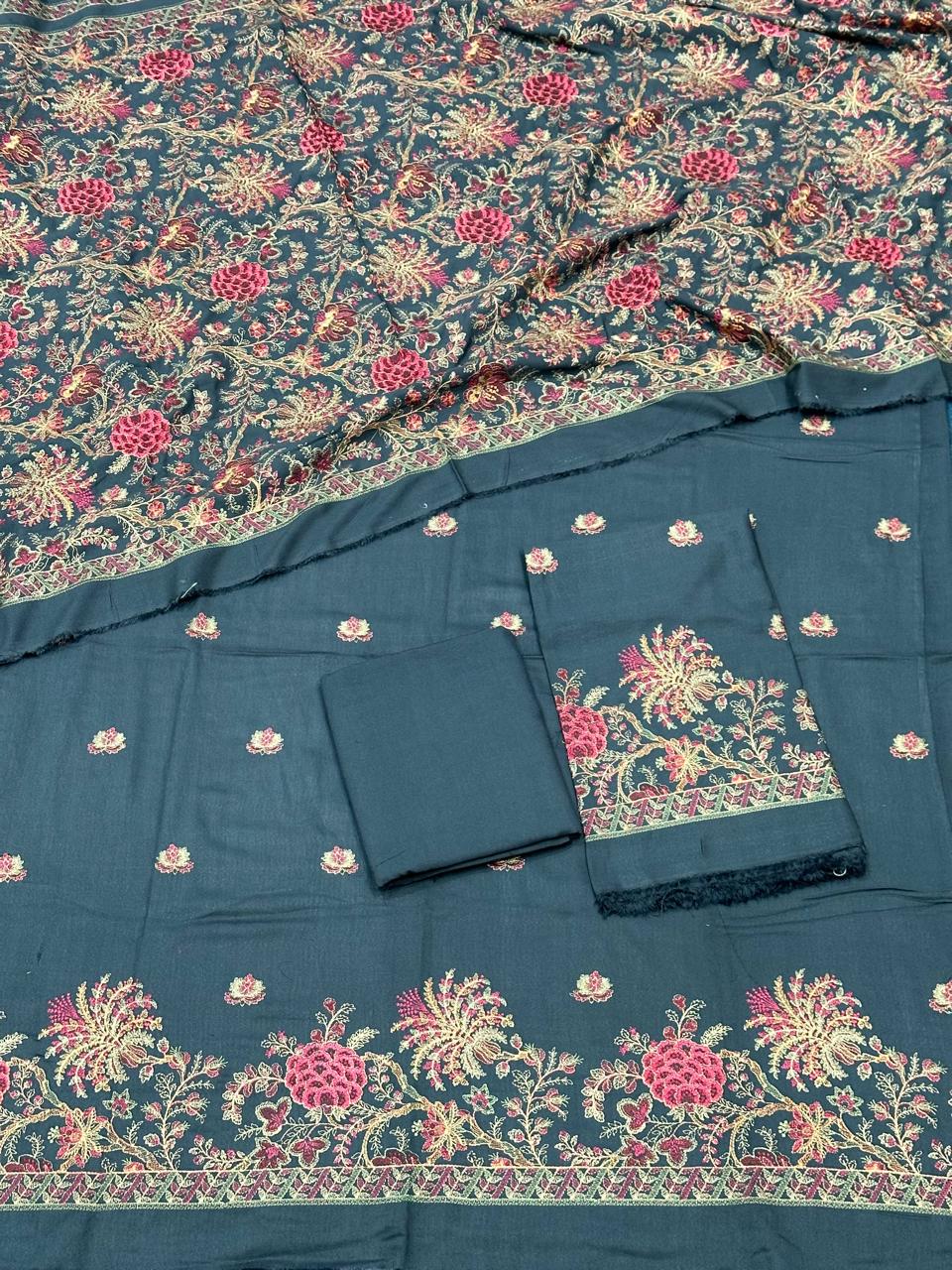 Karandi shawl suits