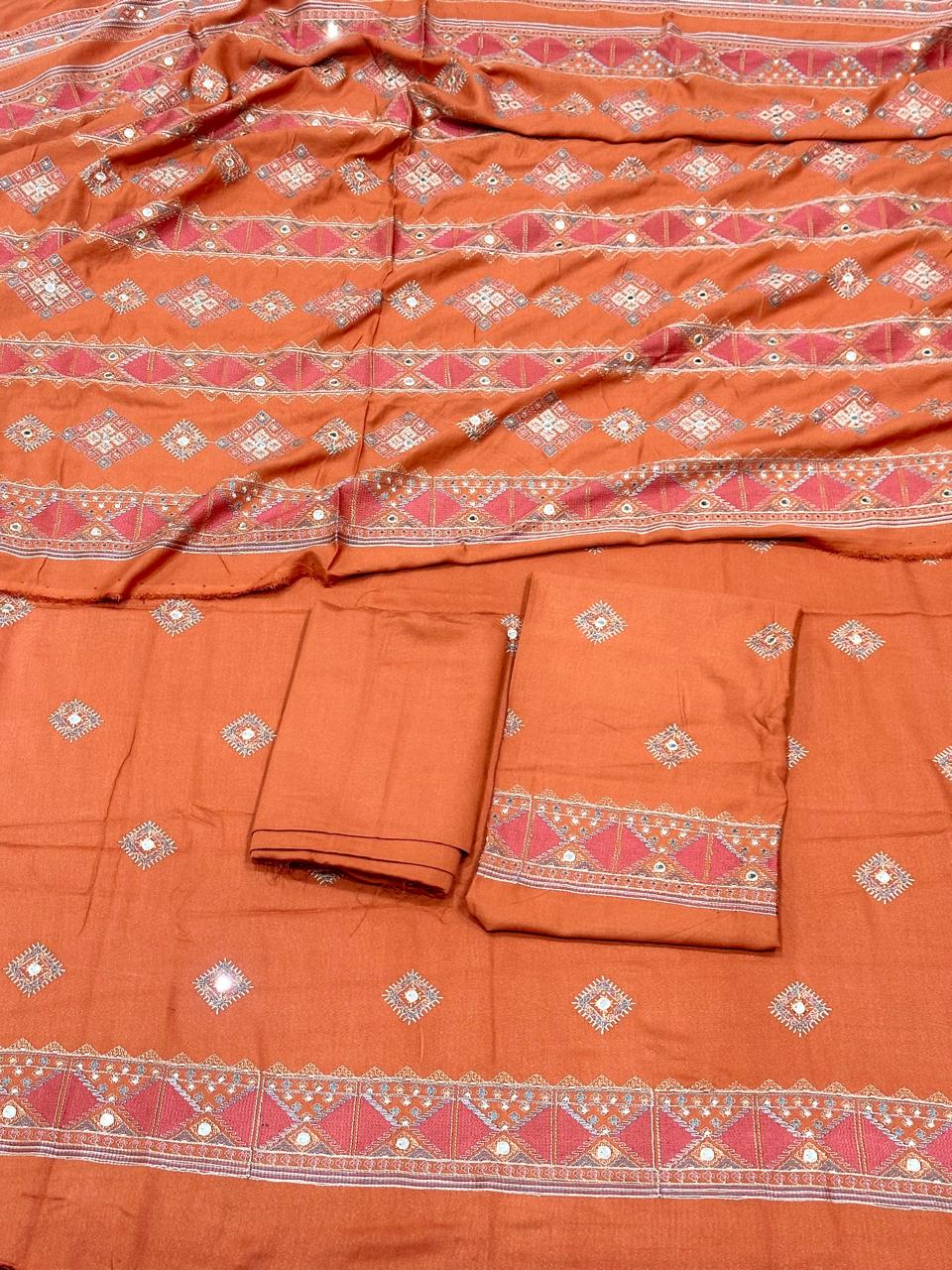 Karandi shawl suits