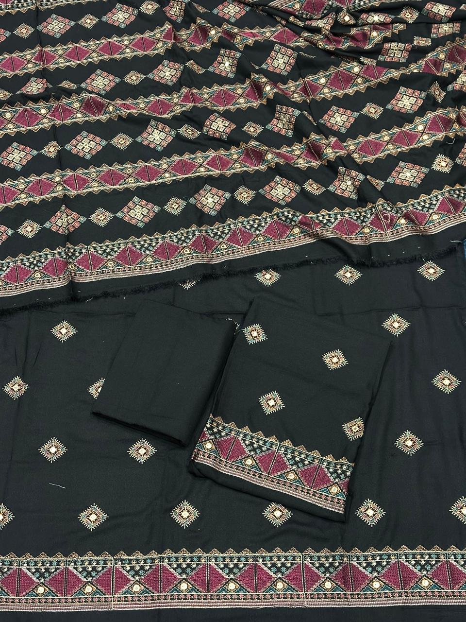 Karandi shawl suits